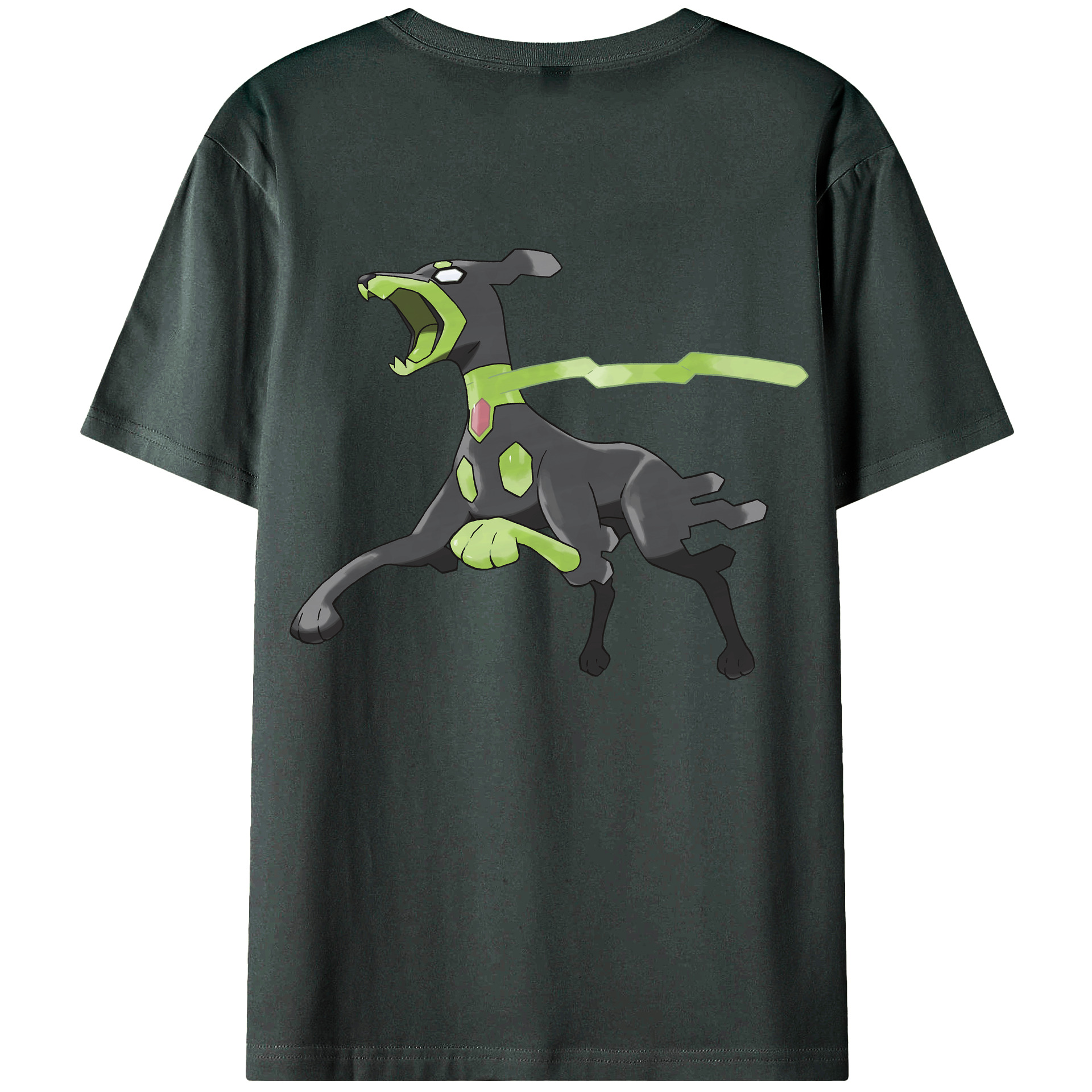（画像用） ポケットモンスター Pokémon 綿100％ メンズ半袖Tシャツ（バックプリント） 通気性